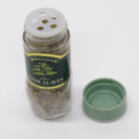 McCormick Sweet Basil Leaves 1985 Kitchen Decor Contents Considered Unusable VTG - Picture 6 of 7
